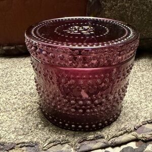 Purple Glass Decorative Jar